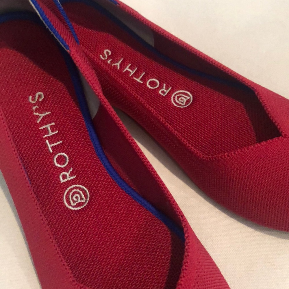 Rothy’s .  Women’s size 10.  Cherry red.  Excellent condition.